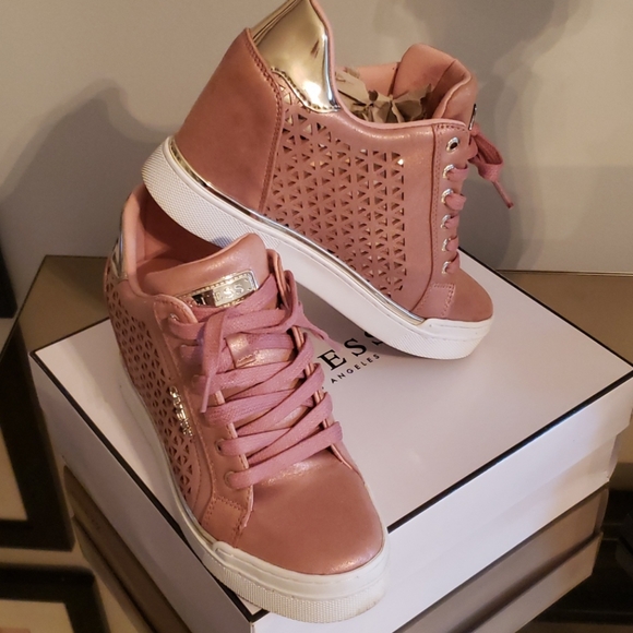 Guess Shoes - Guess Flowurs wedge sneakers